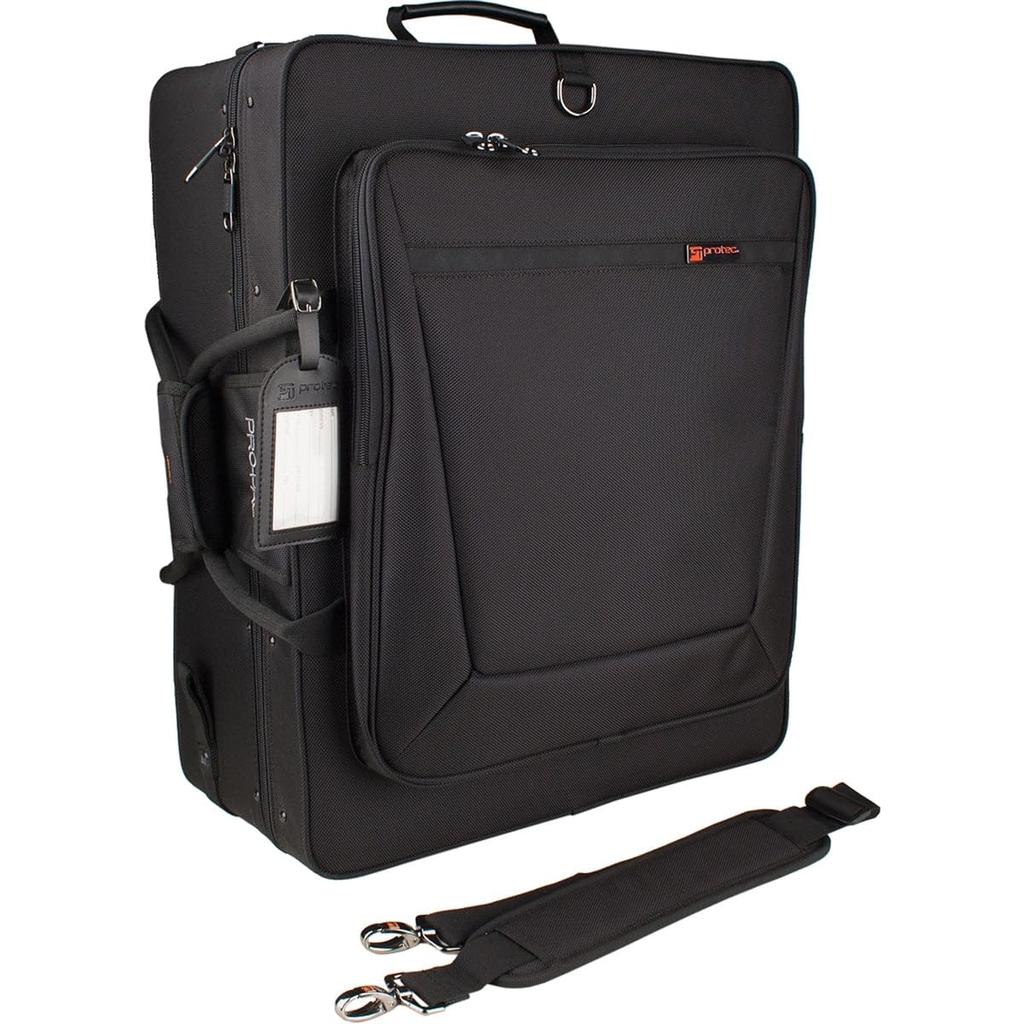 PROTEC Semihard trompetkasse Quad 4-dels oppbevaring IP301Q Svart