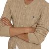 Polo Ralph Lauren Solid Color Long Sleeve Crew Neck Knit Sweater Women sweater Khaki WMPOSWENDW20358-999