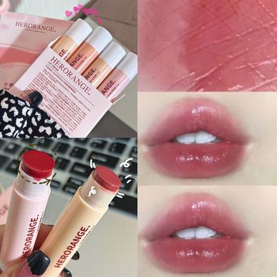 Sada barevných balzámů na rty Hydratační čirý růžový černý čaj tyčinka na rty Primer Nude Makeup Roztomilý želé tónovaný lesk na rty Plump Lip Care