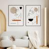 Set of Two Posters Portrait One Line