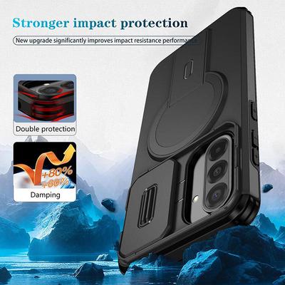 Per Custodia Telefono Samsung Galaxy A16 A17 A26 A36 A56 5G, Supporto Integrato Copertura Protettiva Rotante Finestra a Spinta Protezione Fotocamera