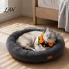 Cute Kitten Festival Outfit Halloween Pet Costume for Cats Small Dogs, Handmade Crochet Witch Hat Bib Soft Woven Headwear Collar, Adjustable