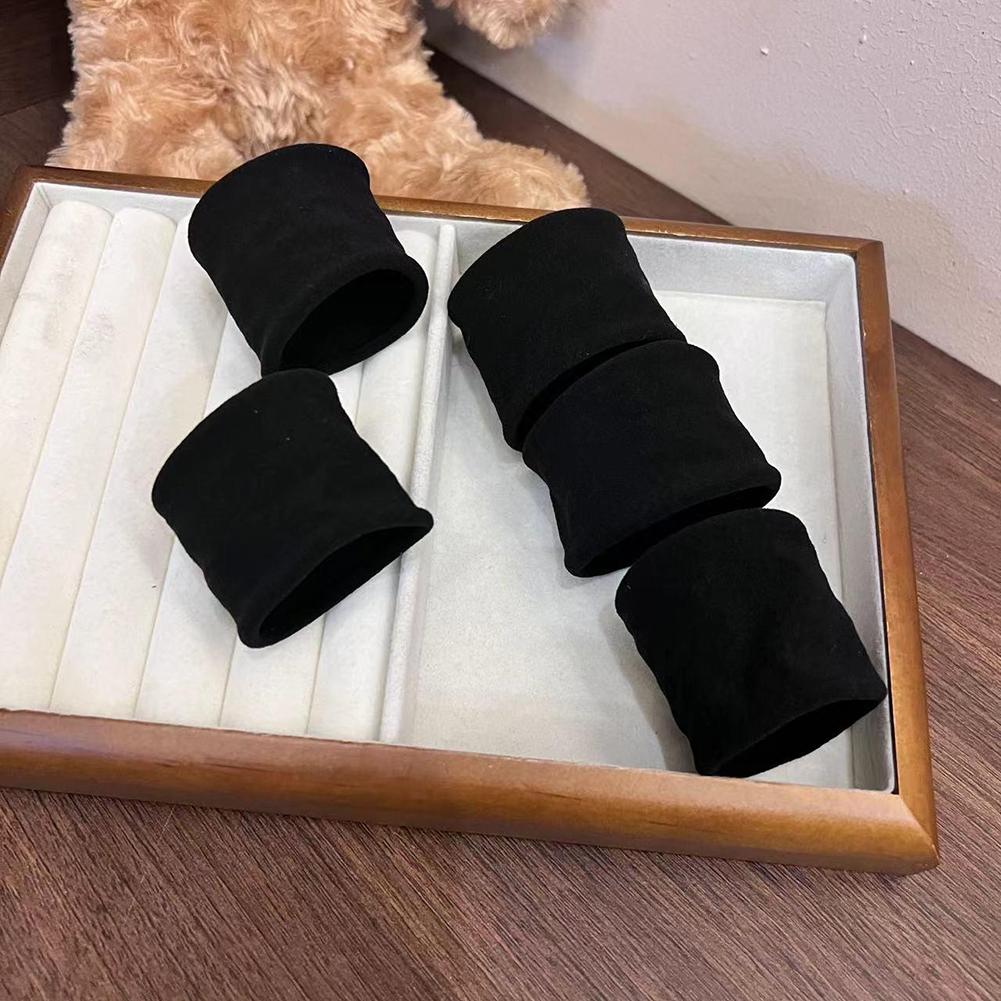 5pcs/set Soft Simple Hair Tie Colorful Seamless Highly Elastic Durable Rubber Band Hair Band Headwear Hair Accessories