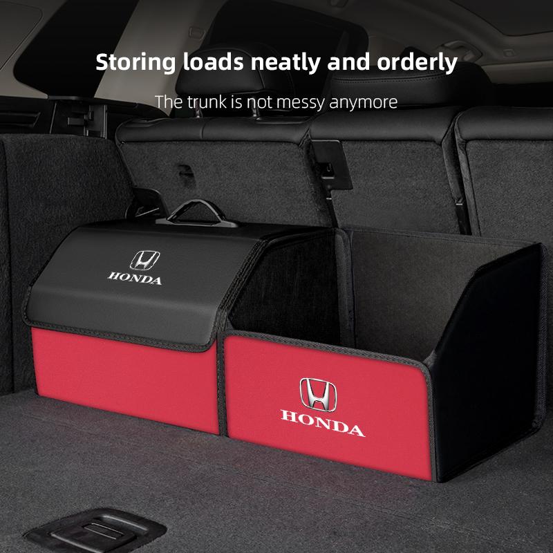 Car Boot Storage Box Large Capacity Sundries Tool Box For Honda Civic Fit Jazz Accord Pilot CRV Odyssey Passport City Shuttle