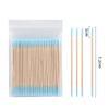 100Pcs Disposable Ultra-small Cotton Swab Brush Multipurpose Precision Double Tipped Sticks For Makeup Tattoo Eyebrow Supplies