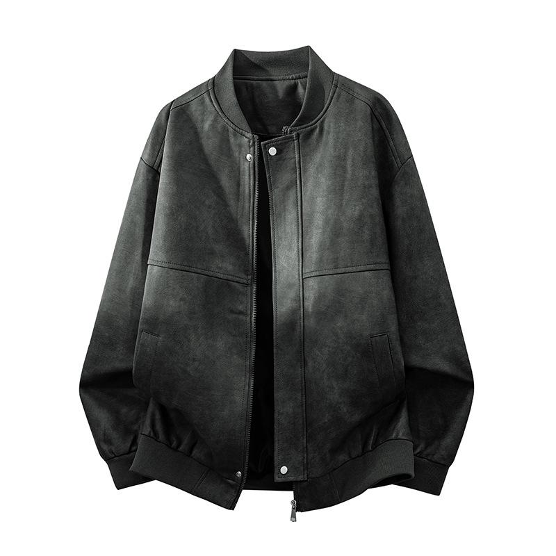 

Trendy Retro Unisex PU Leather Motorcycle Jacket with Multiple Styles 2XL
