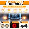 Motorcycle Bullet LED Turn Signal Blinker Brake Running Tail Lights Universal