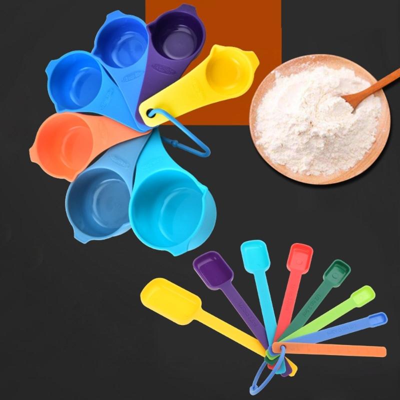 7Pieces Elegant Measuring Cup Measuring Spoons Coffee Measuring Tool Measuring Cups Measuring Utensils for Baking