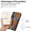 For Samsung Galaxy A16 4G/5G Magnetic Case Card Holder Ring Kickstand PU Leather Phone Back Cover