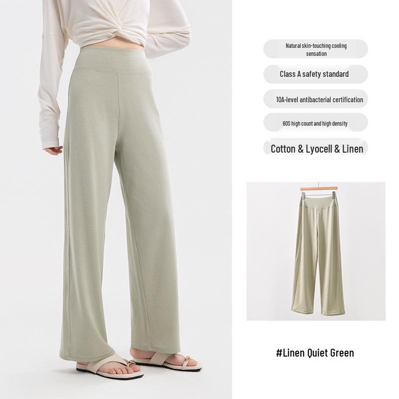 

Women s Old Money Linen Wide Leg Pants – Lightweight, Breathable, Loose Fit for All-Weather XXL (65-73 kg)