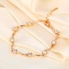 Luxury European Style Wave Rhinestone Bracelet for Women: Simple, Fashionable, and Versatile.