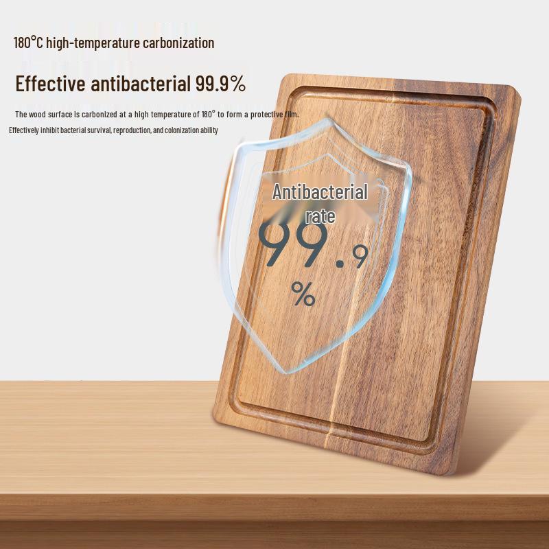 Solid Wood Kitchen Cutting Board - Household Chopping Tool for Fruits and More