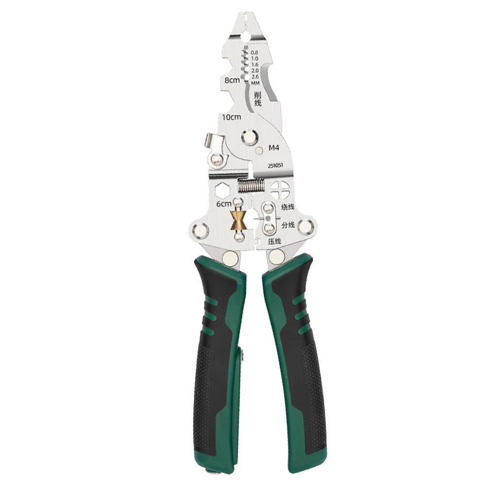 Wire Strippers with Electricity Measurement Function 11 in 1 Wire Stripping Pliers for Cutting Pulling Wires Scissors