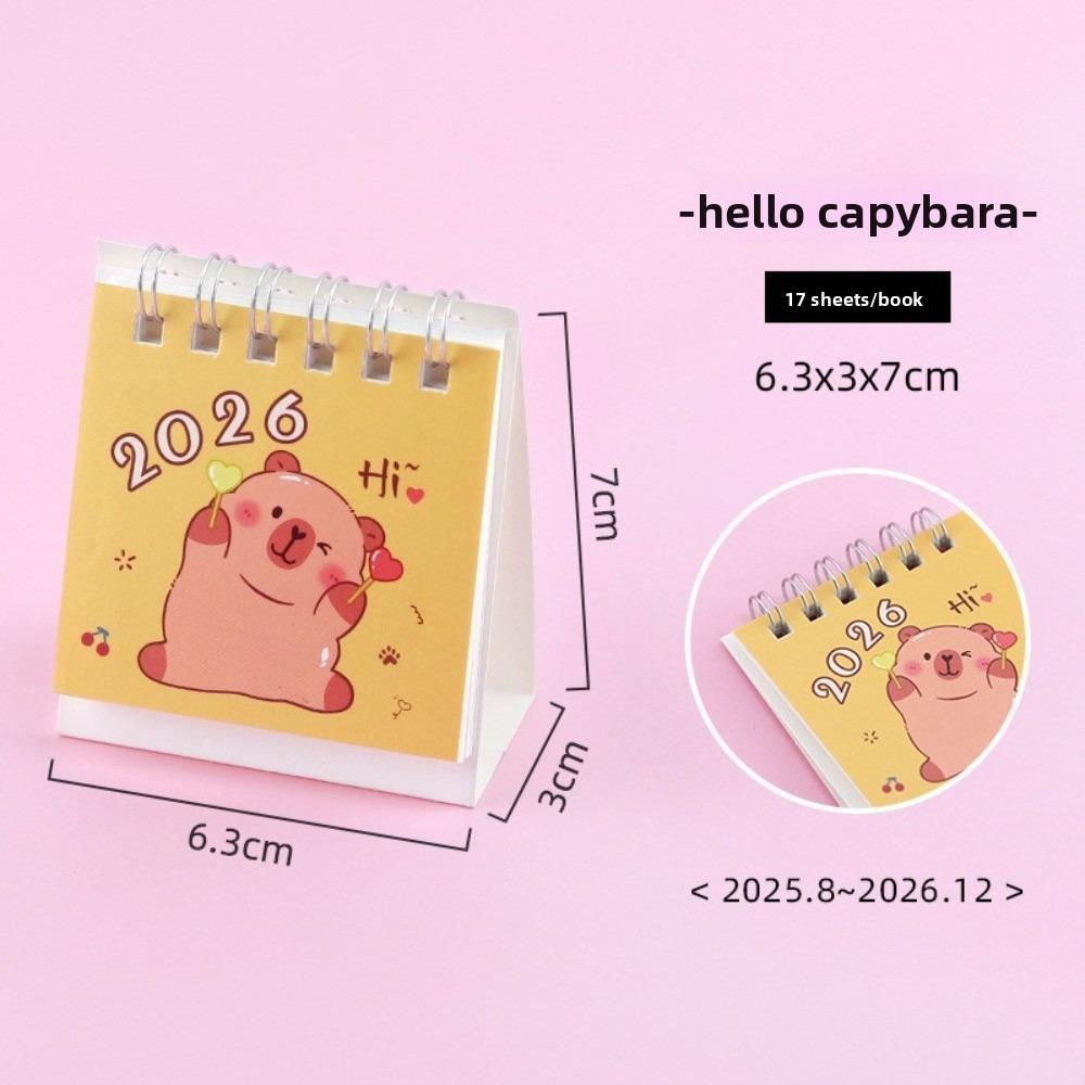 Small 2026 Desk Calendar Standing Flip Coil Calendar New Schedule Planner  Gifts