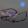 Nye Lesebriller Anti Blue Rays Presbyopia Goggles Dame Vintage Rimless Eyewear