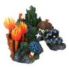 Resin Coral Plant Shell Reef Mountain Aquarium Ornament Fish Tank Cave 