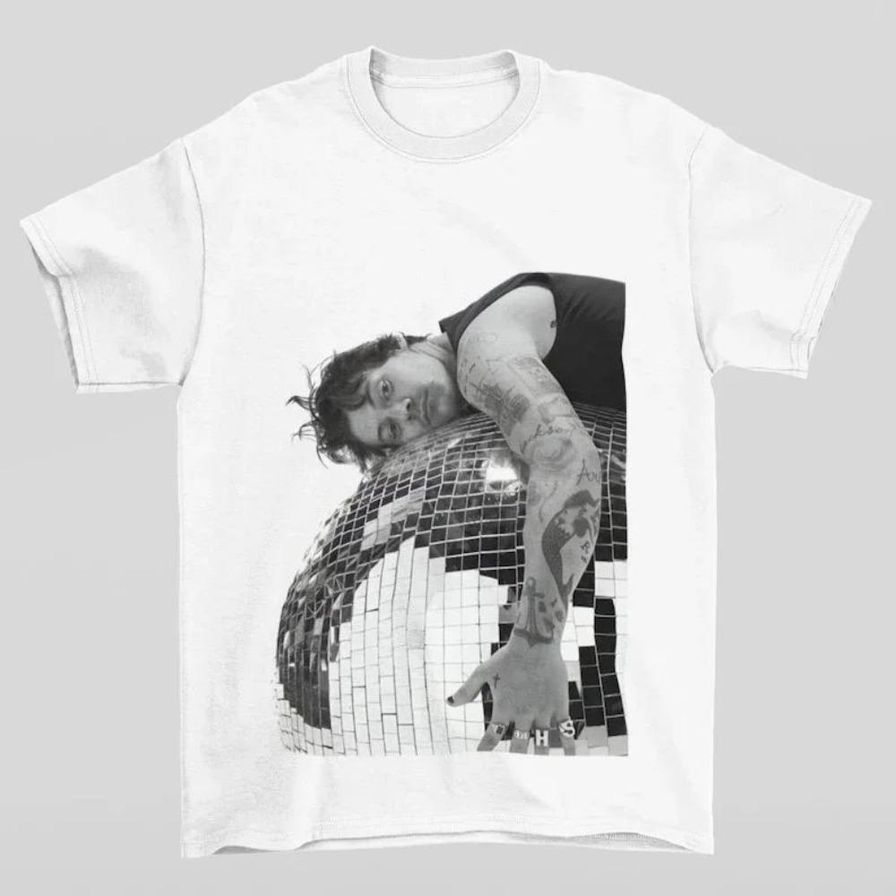 Tops HARRY STYLES Graphic Cotton Print Short Sleeve Fashion Artist Popular Top Casual Loose T-shirt Unisex