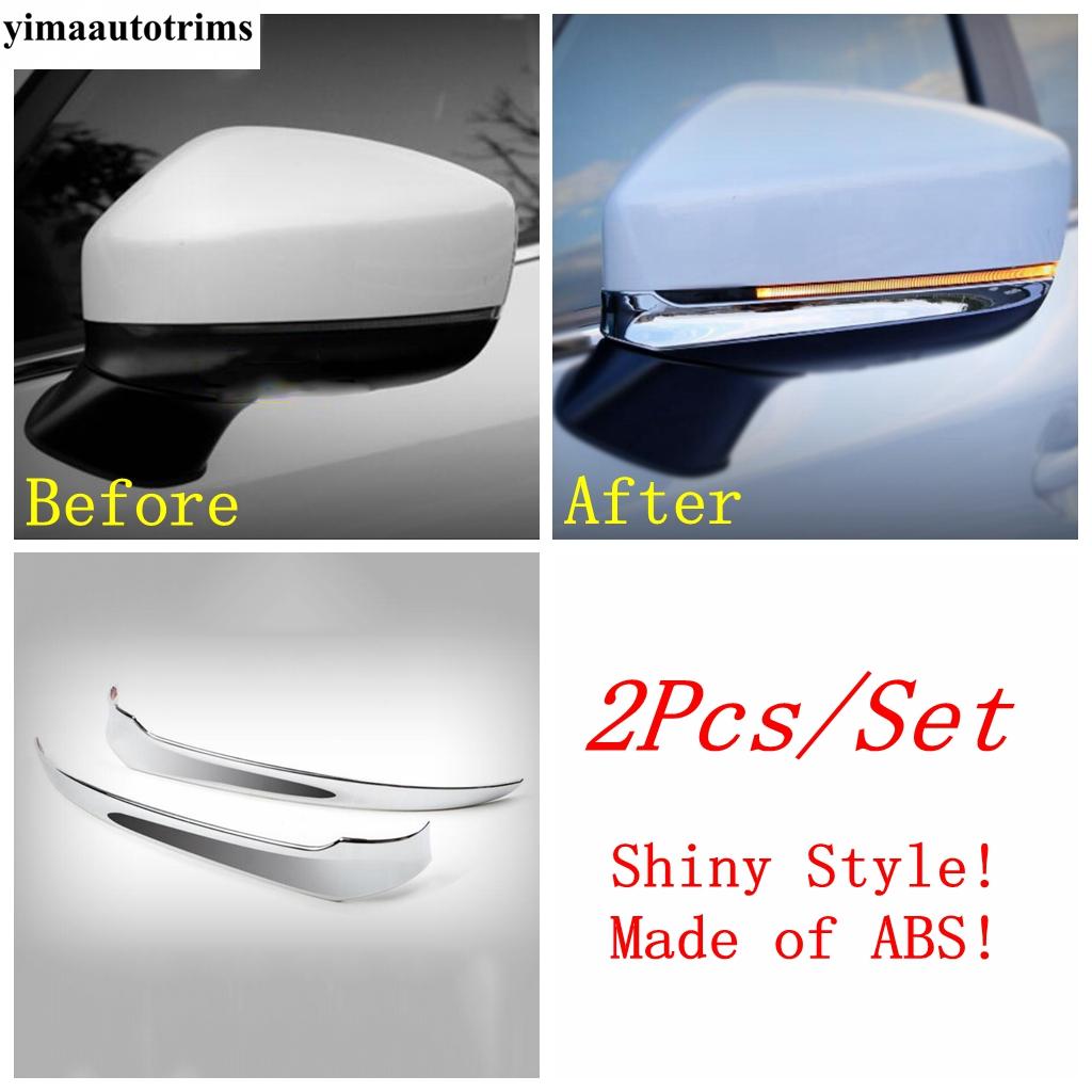 

For Mazda CX-8 KG CX8 2017 - Front Head Light Eyebrow Window Sequin Wiper Rearview Mirror Bumper Fog Cover Trim Accessories Model D