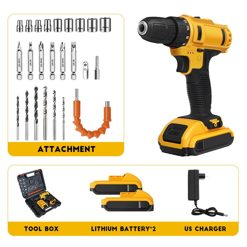 

Аккумуляторная электрическая ручная дрель, пистолетная дрель, электрическая отвертка, бытовой ударный инструмент для ручной дрели, используйте батарею MT