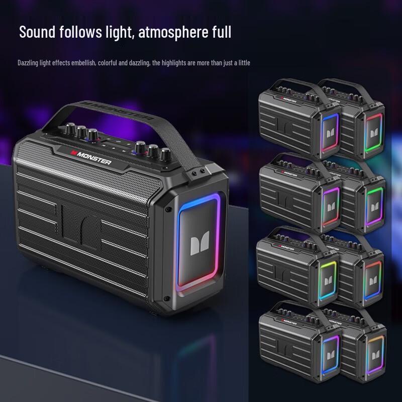 Monster M186 Portable Outdoor Speaker with Microphone