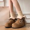 Thick-soled inner height-increasing Merad Birken snow boots winter piled thickened cotton shoes fluffy short boots