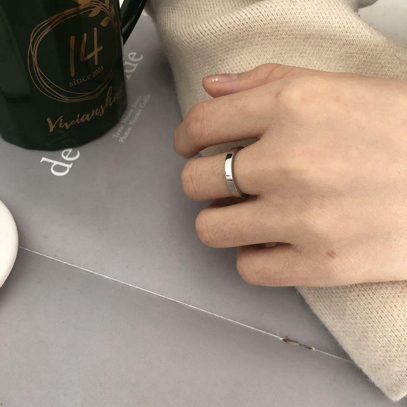 Design Sinn Trendige Mode Persönlichkeit Leichter Luxus Nische Geometrisch Offener Ring Set Zeigefinger Kleiner Finger Ring