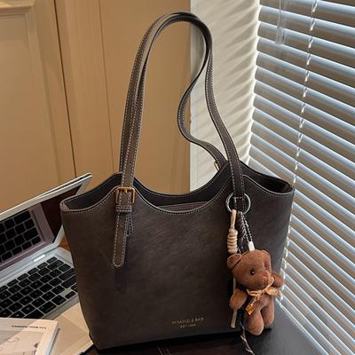 Retro-Tasche mit großer Kapazität Damen Winter Neu Lässig Pendler Umhängetasche Einfache Hochwertige Tragetasche