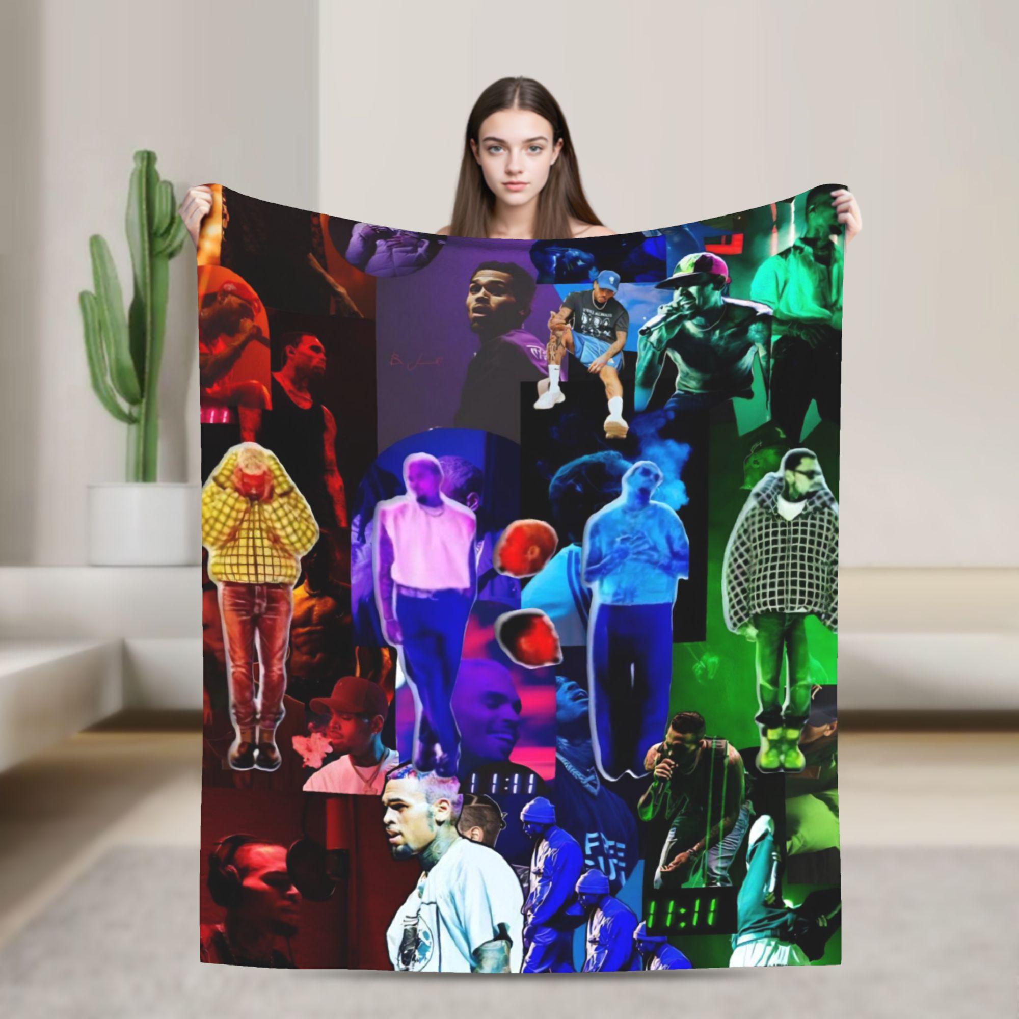 Chris Brown Breezy Bowl XX Blanket Quality Soft Warm  Throw Blanket Winter Camping Outdoor Fashion Bedspread 75x90cm