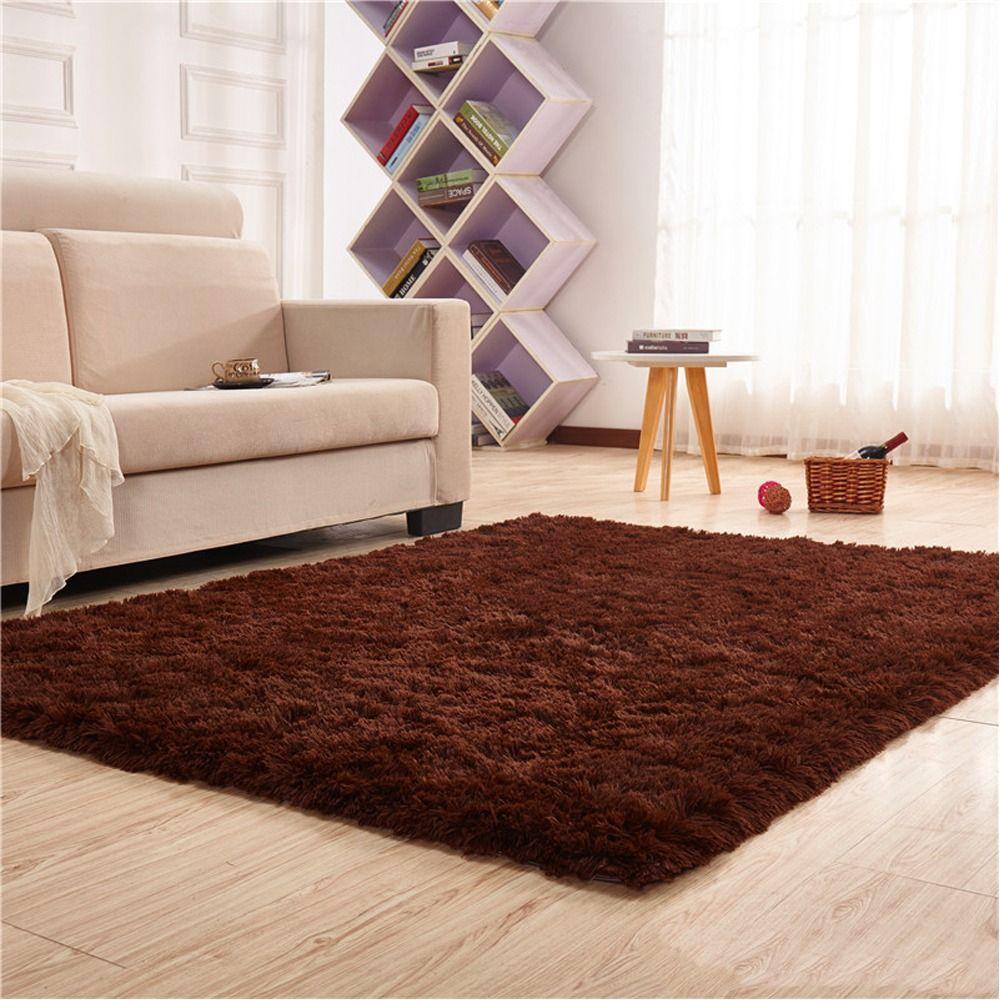 50x80cm Plush Carpet Long Hair Sofa Cushion Rugs Soft Imitation Wool Pad  Home