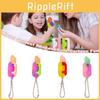 Hot-selling Mini Wortelmes Sleutelhanger Leuke Sleutel Hanger Decompressie Speelgoed Banaan Vlinder Mes Zacht Rubber Materiaal