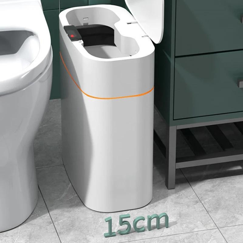 13L/16L Smart Trash Can Smart Sensor Electric Automatic Open and Close USB Waterproof with Sensor Smart Home Bathroom Toilet