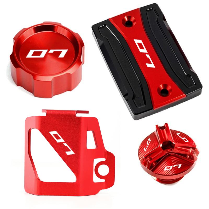 For Yamaha MT07 MT 07 FZ07 2014-2024 2021 2022 2023 Motorcycle Accessories Front Rear Brake Fluid Reservoir Cover Engine Oil Cap
