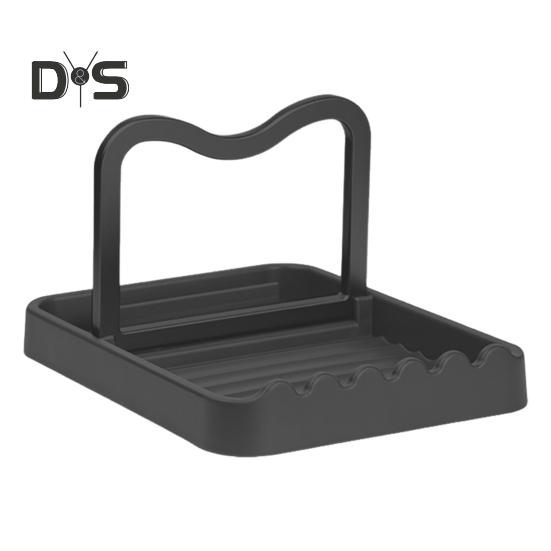 Suport pentru capacul oalei, suport pentru ustensile, design antiderapant, ușor de curățat, blat de bucătărie, pliabil, organizator pentru capacul oalei, suport