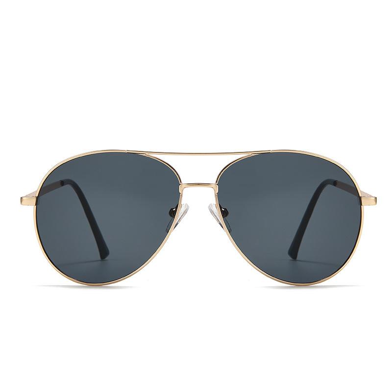 Pilot Sunglasses Big Face Thin Glasses Men And Women Personality Retro Riding Driving Windproof Anti-Glare Fashion Sun