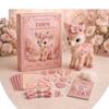 Pink Forest Friends Diy Patchwork Collection, All-Inclusive Sewing Kit To Make Cute Woodland Animals, Household Hobby Decor Gift
