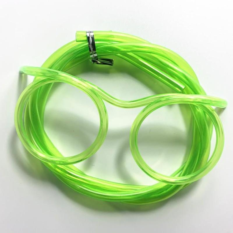 2 Paires de Lunettes Paille Lunettes Douces Amusantes Paille Flexible Fournitures de Fête pour Enfants Fournitures de Bar Jouet Créatif Cadeau pour Enfants