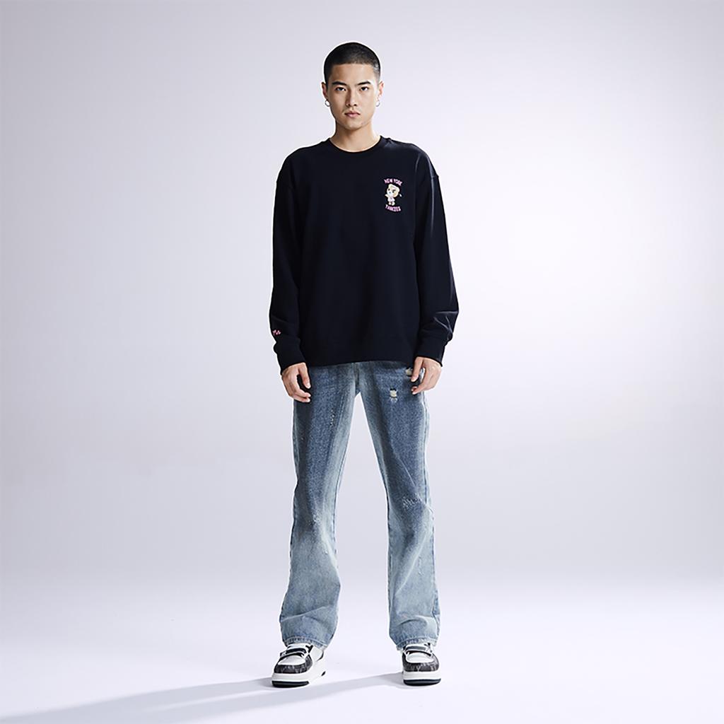 New MLB New York Yankees Sweatshirts Unisex Black 3AMTE0134-50BKS