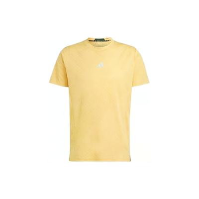 adidas Designed For Training Hiit Workout Heat.Rdy Print Tee Men Tops Yellow IS3706