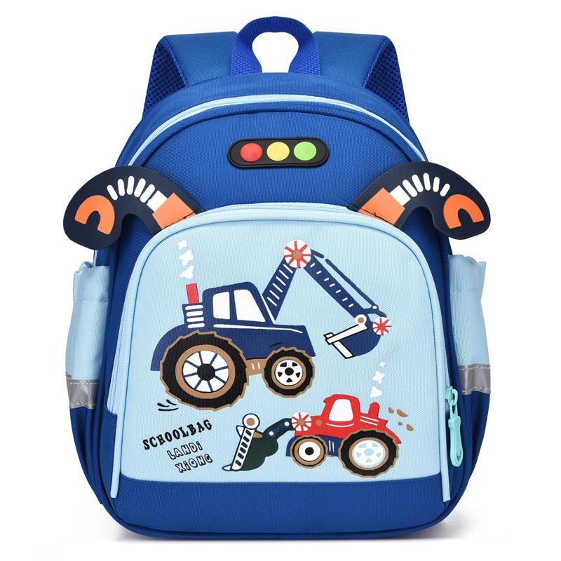 Adorable Cartoon Nylon Backpack For Kids Unisex Lightweight And Trendy Design