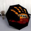Printed Rome Logo Folding Umbrella,Outdoor,Leisure,And Travel Umbrella,Durable Umbrella Fabric,Birthday And Holiday Gift