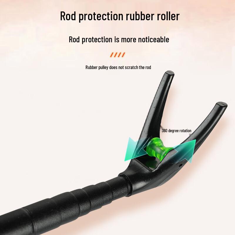 Thickened Stainless Steel Fishing Rod Holder with Ground Insert