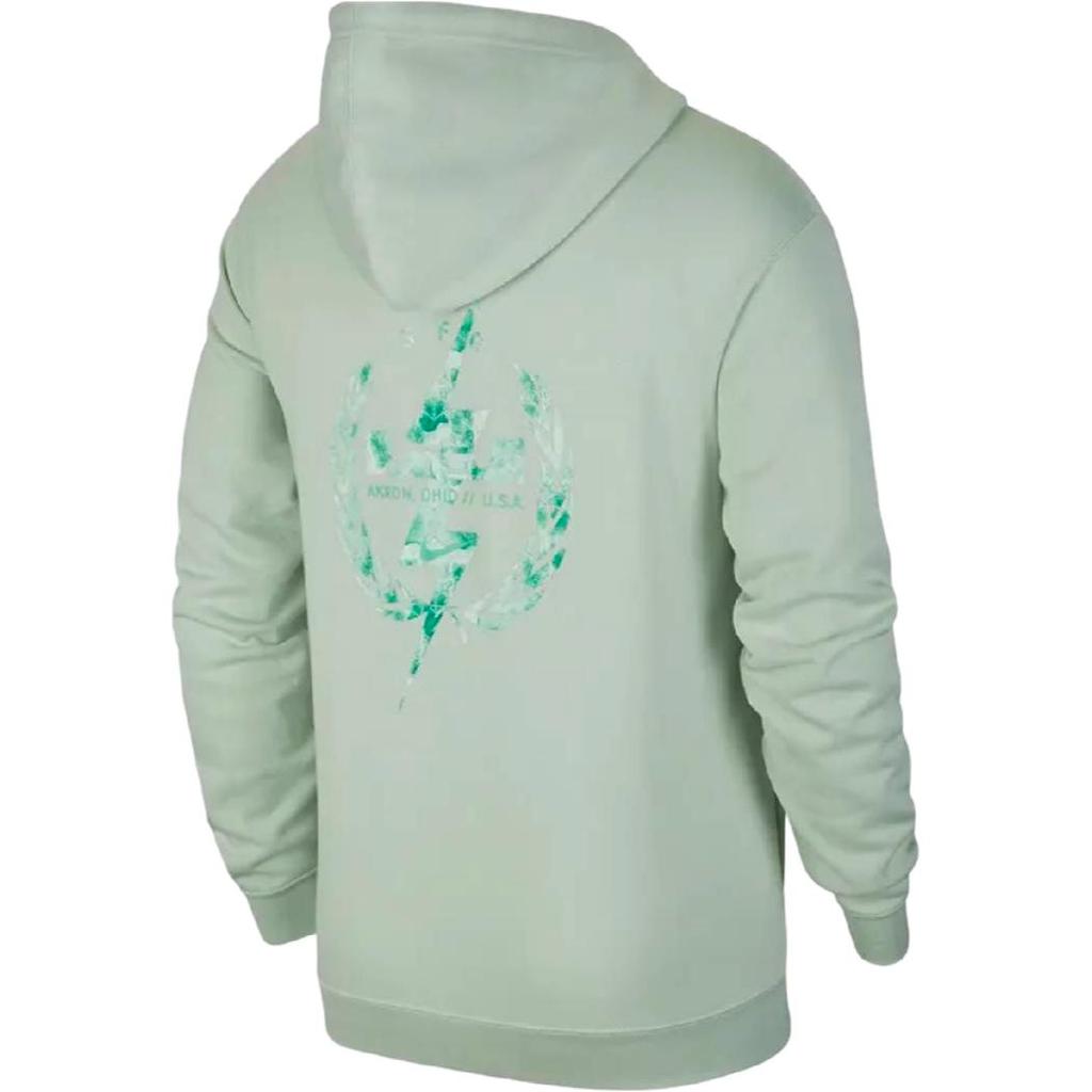 Nike Lebron Logo Print Casual Sport Pullover Hoodie Men Tops Frost Pale-Grass-Green DC9998-330