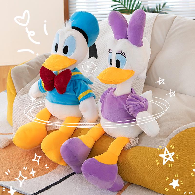 Premium Donald & Daisy Duck Kaninchenfell Plüschtier Set