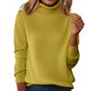 Maglione da Donna a Collo Alto Senza Cuciture, Manica Lunga in Lana, Vestibilità Slim, Temperamento