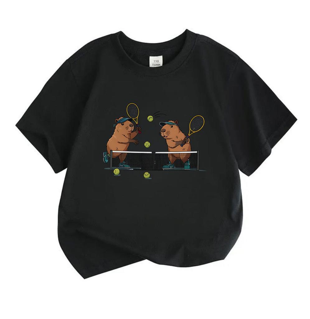 Kids Boys Girls 100% Cotton Crew Neck Short Sleeve T-Shirt,