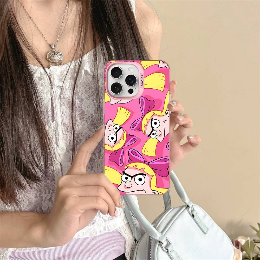 Hey A_Arnolds Cartoon Phone Cases For IPhone 17 16e 15 14 13 12 11 Plus Pro Max ProMax Colorful Covers