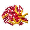 100PCS Bag Pack Fully Insulated BV Butt Splice Connectors, Long Tube Wire Joint Cold Crimp Cable Splices Terminals