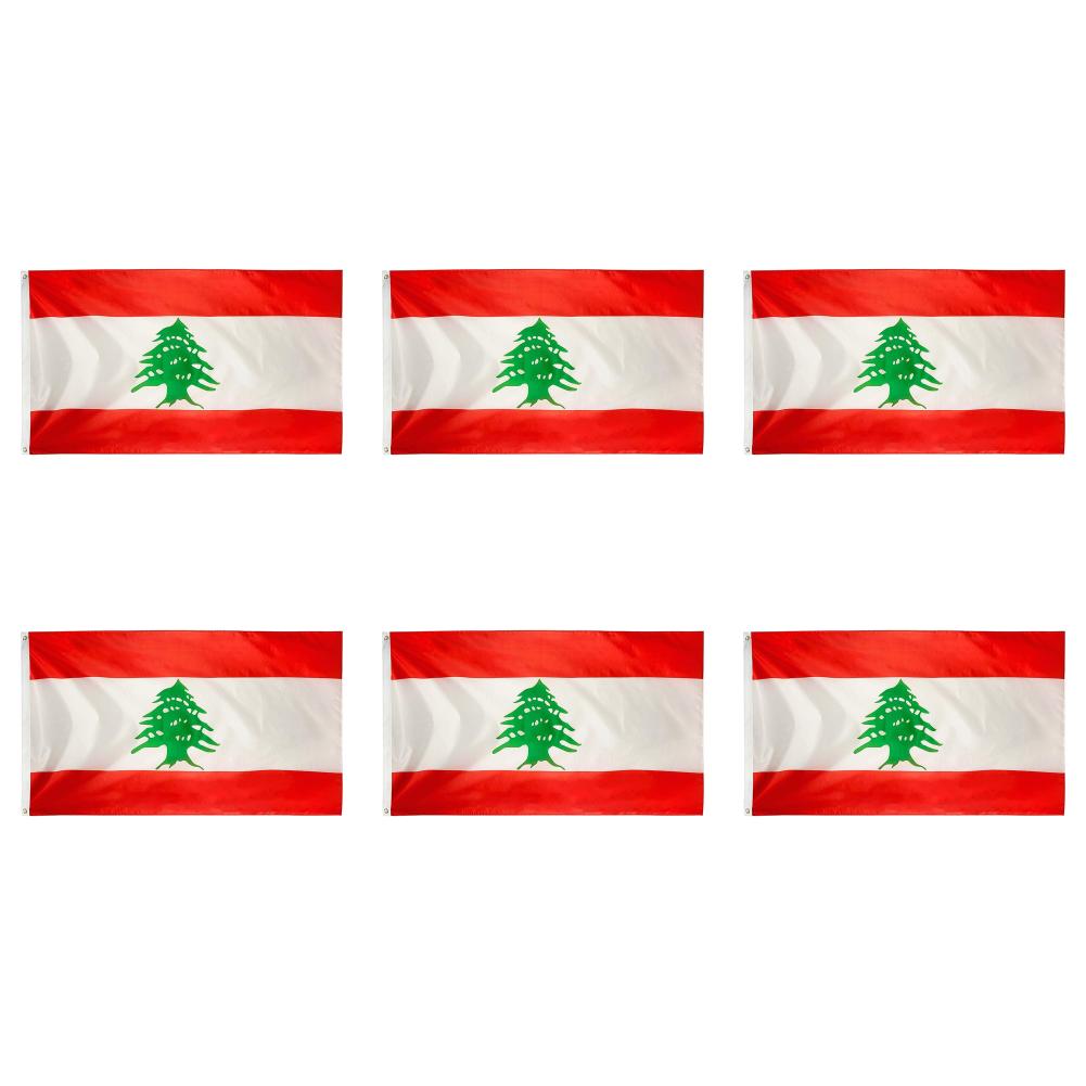 Large Lebanon Lebanese Flag 90x150cm Lebanese Flag 3x5FT Lebanese World Countries Flags Polyester Republic of Lebanon Flag