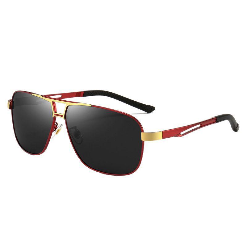 Polarized Sunglasses Men'S Intelligent Color-Changing Day And Night Dual-Beam Retro Driving Glasses Fishing Tide