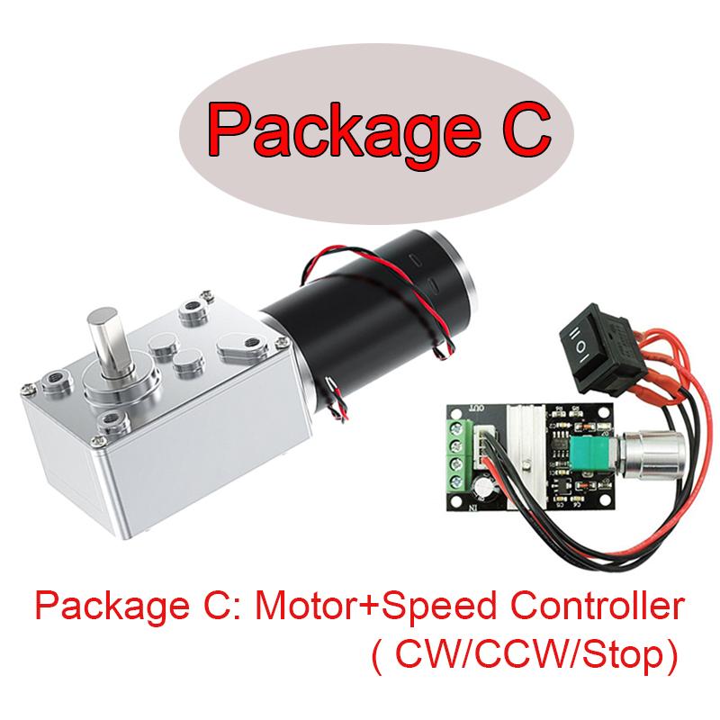 5840-31ZY DC 12V 24V Reduction Gear Motor Large Torque High Power 2-70kg 7RPM-470RPM Worm Gear Motor Reversed Motor